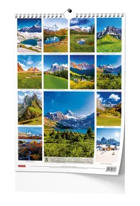 Wandkalender - Berge - A3